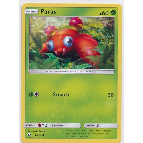 Pokemon Sun & Moon 4/149 Paras