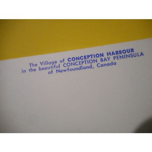 Conception Harbour,Newfoundland,Canada,Vintage Postcard