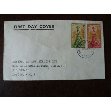 New Zealand 1945 Peter Pan Health Stamps plain First Day Cover Wellington London