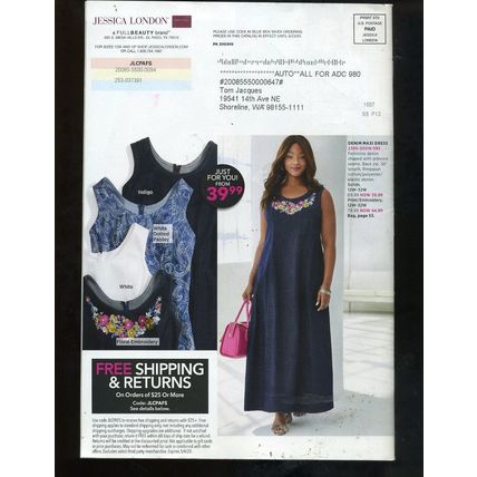 JESSICA LONDON Plus-Size Women's Fashion & Lingerie CATALOG Spring 2020