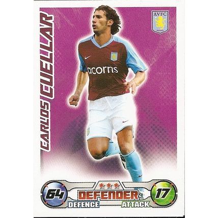 Topps Match Attax 2008/09 Cards: Aston Villa - Defender, Cuéllar