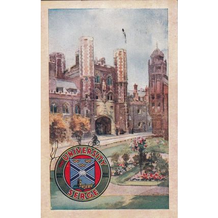 M.P. France Tailor Huddersfield Advertising Postcard posted 1939 VGC