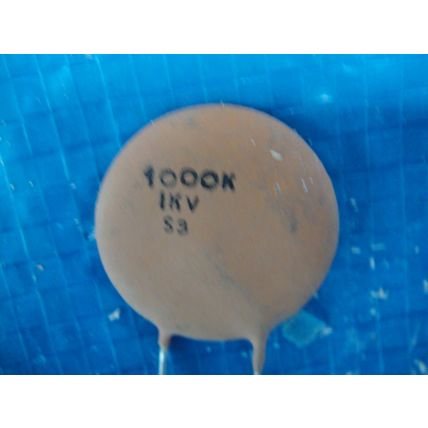 NOS 2 X 1000K pF Capacitors 1KV
