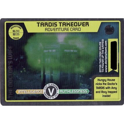 Doctor Who Monster Invasion Extreme TCG 302 Tardis Takeover Rare