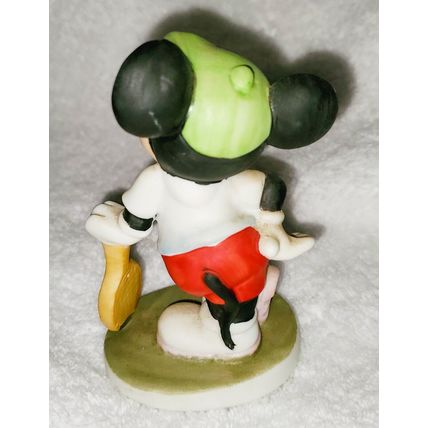 Walt Disney Productions Mickey Mouse 4" Ceramic Porcelain Figure Tennis Racket