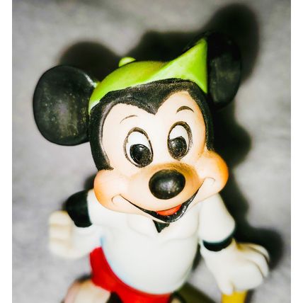 Walt Disney Productions Mickey Mouse 4" Ceramic Porcelain Figure Tennis Racket