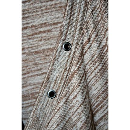 Allison Brittney Women's Brown Long Sleeve Shawl Style Open Front Top Size M