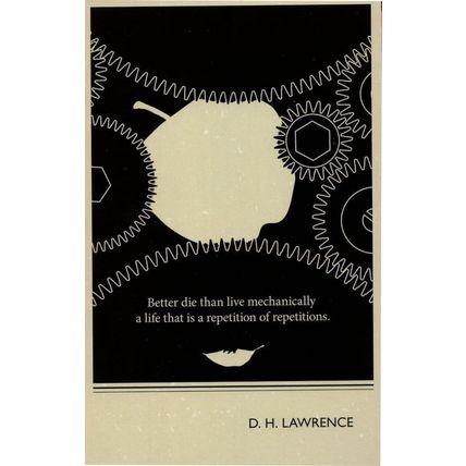 DH Lawrence Women In Love Book Quote Postcard