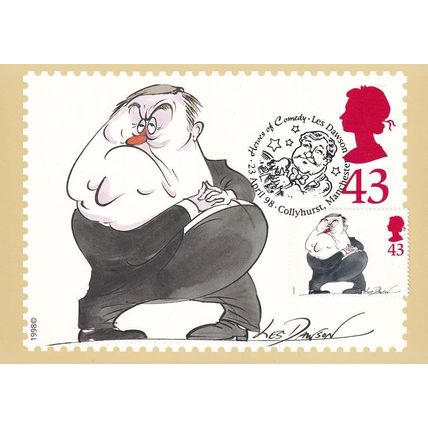 Les Dawson ITV Comedian Manchester First Day Cover Postcard