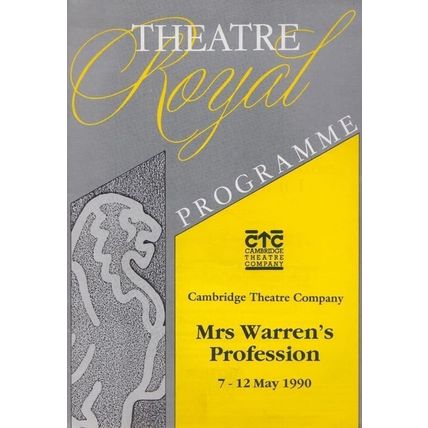 Mrs Warrens Profession Heartbeat Bury St Edmunds Suffolk Theatre Programme