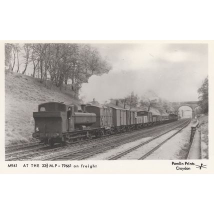 R256517 M941 At the 33 M. P. T9661 Train Real Photo Postcard