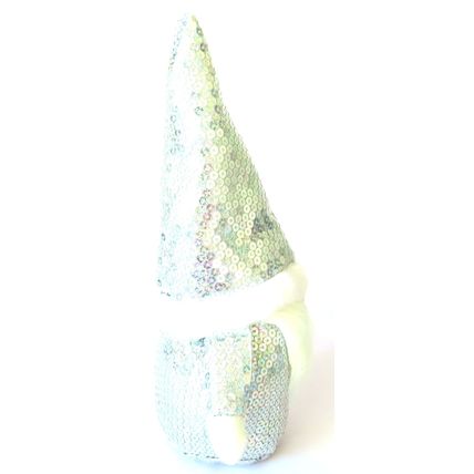 Christmas Gonk Silver Sequins 26 CM