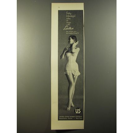 1954 United States Rubber Lastex Ad - Pretty wonderful when it's made