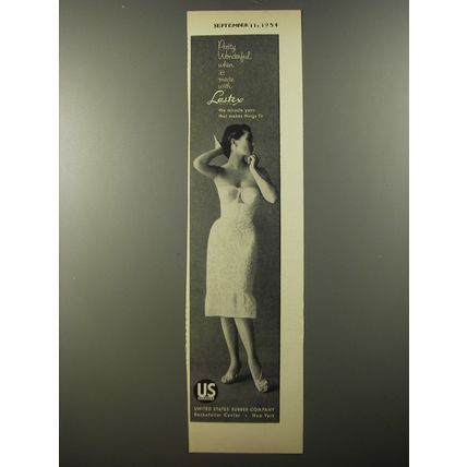 1954 United States Rubber Lastex Ad - Pretty wonderful