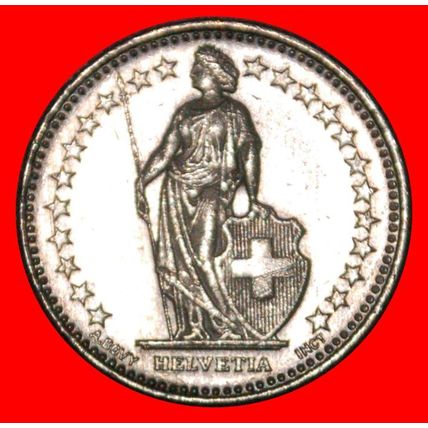 WITH STAR (1875-2022): SWITZERLAND★1/2 FRANC 2015B DIES 2+C★LOW START★NO RESERVE