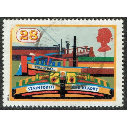 1993 Inland Waterways 28p Multicoloured SG1776 GU
