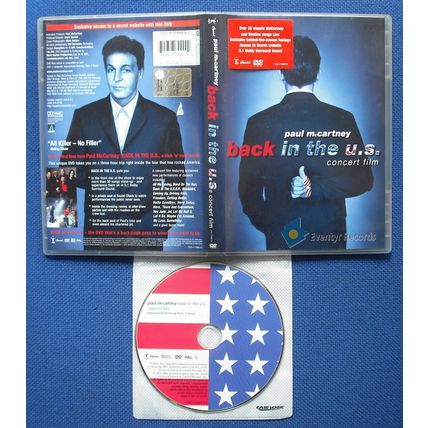 Paul McCartney Back In The U.S. - Concert Film 2002 Used DVD Pop Rock UK