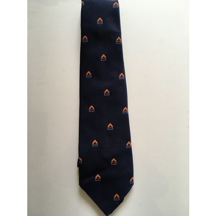 TEE DEE TIE - ORANGE CHEVRON