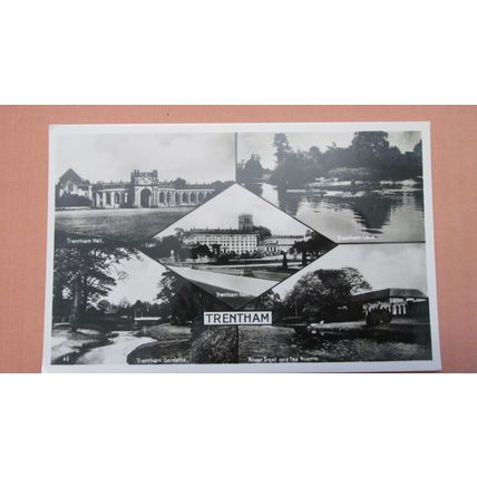 Shaws real photo Postcard -Trentham Garden scenes, Stoke on Trent -Staffordshire