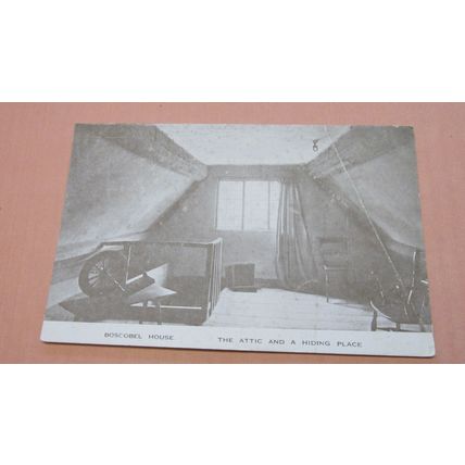 Early Clark Postcard - Attic Hiding place @ Boscobel House, Stafford -Shropshire