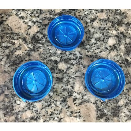 Replacement Glass Milk Bottle Lids 48mm Caps for Libbey & Stan-Pac 3 Pearl Blue