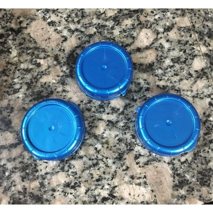 Replacement Glass Milk Bottle Lids 48mm Caps for Libbey & Stan-Pac 3 Pearl Blue