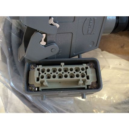 NEW NORDSON CABLE 330299 70FOOT,AA13C 5985 HARTING Han,cable,rect,16 Pin,70ft,DE
