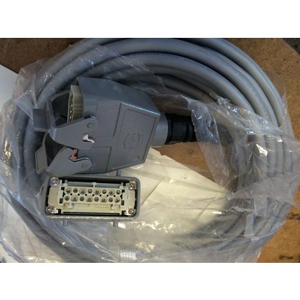 NEW NORDSON CABLE 330299 70FOOT,AA13C 5985 HARTING Han,cable,rect,16 Pin,70ft,DE