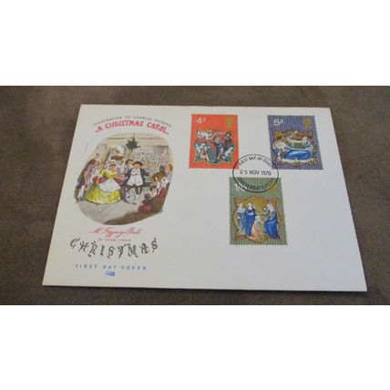 Philart 1970 GB FDC - Christmas set - Dickens Christmas Carol - Bournemouth fr