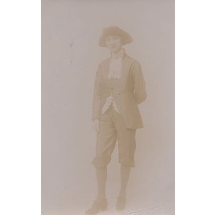 18th Century Victorian Elegant Suit Man Posing Wimborne Dorset Old Postcard