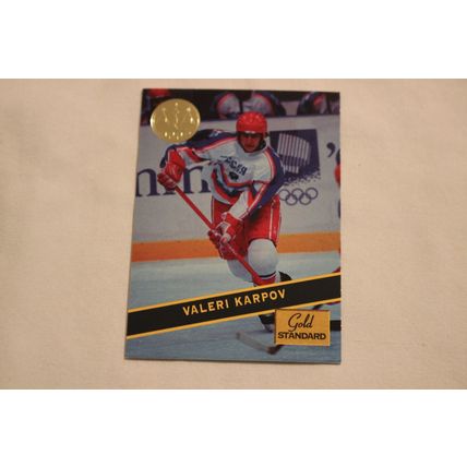 Valeri Karpov 1994 Signature Rookies Gold Standard Multisport NO. 87