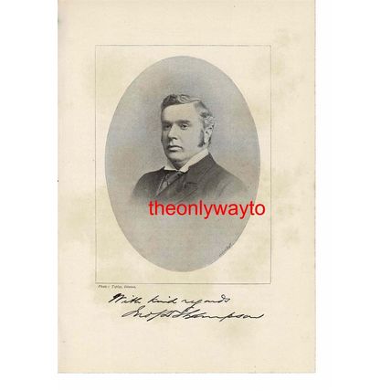 Sir John Thompson, Canadian Politician, Book Illustration (Print), 1895