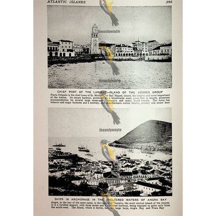 Terceira & San Miguel, Azores, Book Illustration (Print), c1920