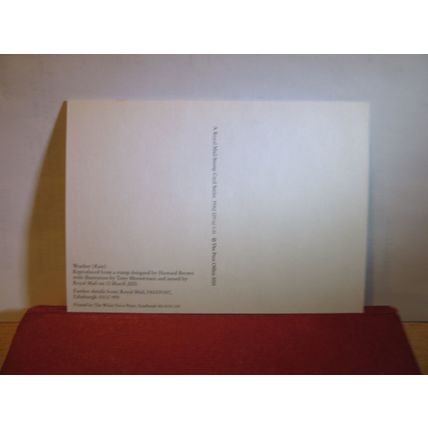 WEATHER 19p stamp.. issued 2001 by Post office/Royal Mail unused postcard =