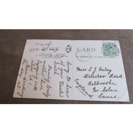 1905 fr Hartmann Postcard - The Great Wheel, Laxey - Isle of Man