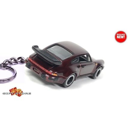 VERY RARE KEYCHAIN DARK RED PORSCHE 911 CARRERA TURBO GREAT GIFT NOVELTY