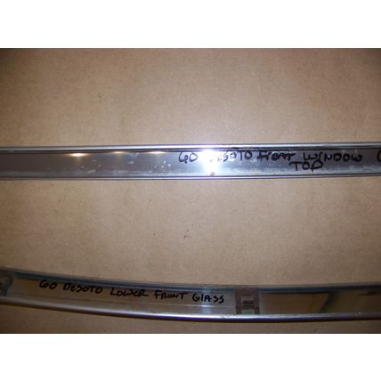 1960 DESOTO FIREDOME 4D FRONT WINDOW UPPER & LOWER TRIM OEM