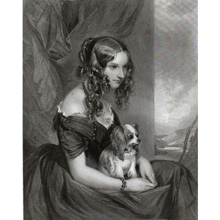 HONOURABLE MISS FORESTER 1841 John Henry Robinson - Sir Francis Grant ENGRAVING