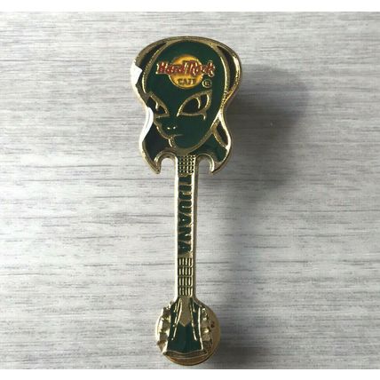 Hard Rock Cafe TIJUANA Mexico Alien 1997 Green Gibson GUITAR LE Pin - HRC MINT