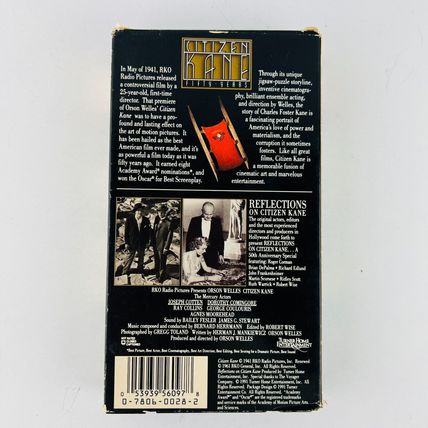 Citizen Kane The 50th Anniversary VHS Video Tape Orson Welles