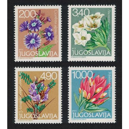 Yugoslavia Alpine Flowers 4v 1979 MNH SG#1879-1882 MI#1789-1792 Sc#1428-1431