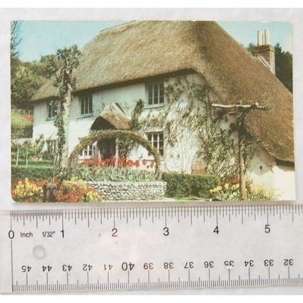 old postcard Rose Cottage, Cockington, Torquay