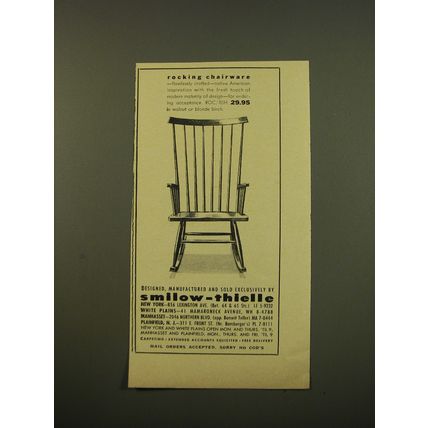 1961 Smilow-Thielle Rocking Chair Advertisement