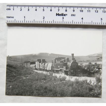photograph vintage Locomotive 82 with Goods Train