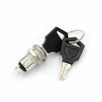 On/Off Metal Security Key Switch Lock + Keys 2 Position SPST New