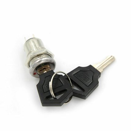 On/Off Metal Security Key Switch Lock + Keys 2 Position SPST New