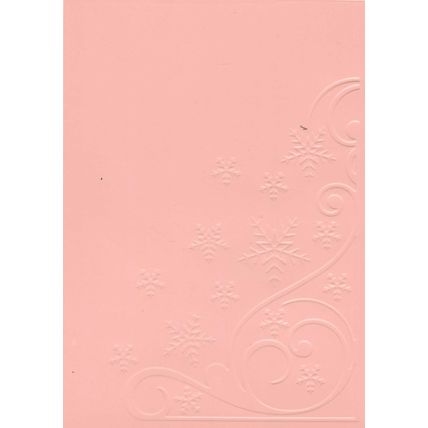 5"x7" Embossed Card. 10 Sheets. Snowflakes (36). Cardmaking Scrapbooking Crafts