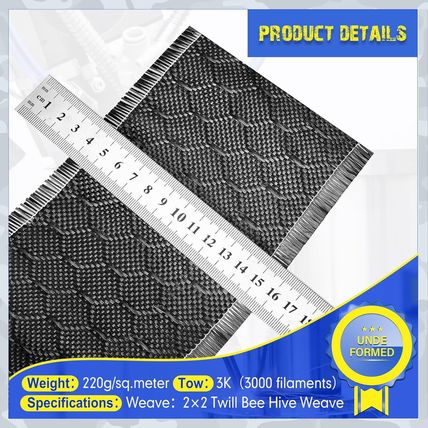 1 Roll Bee Hive Carbon Fiber Fabric 4 Inch X 5 Feet Black Carbon Fiber Cloth 2 X