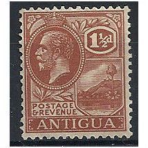 Antigua 1929 SG69 1 1/2d Pale Red-Brown (light gum crease) Mounted Mint . ..
