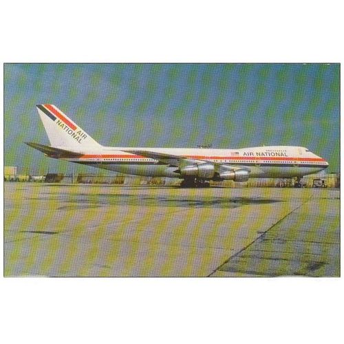 Air National Boeing B747 233B Aircraft Postcard (A10872)